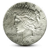 Silver Peace Dollar - XF - Random Year