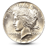 Silver Peace Dollar - AU - Random Year