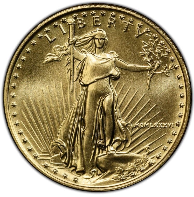 1986 $10 GOLD AMERICAN EAGLE