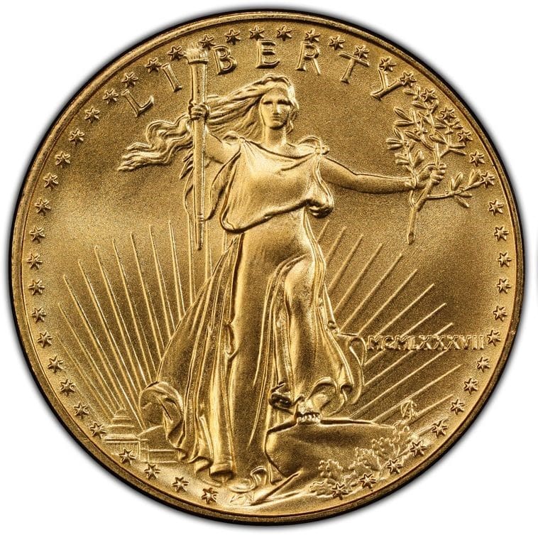 1987 $25 GOLD AMERICAN EAGLE