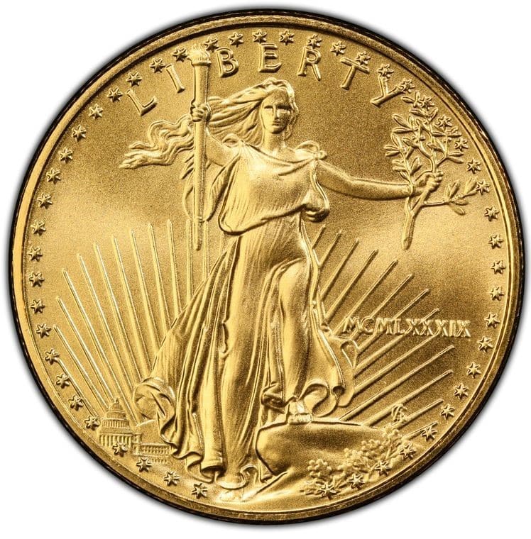 1989 $25 GOLD AMERICAN EAGLE