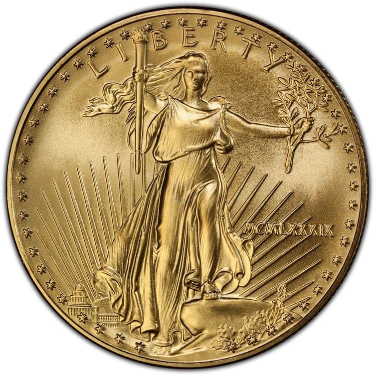 1989 $50 GOLD AMERICAN EAGLE