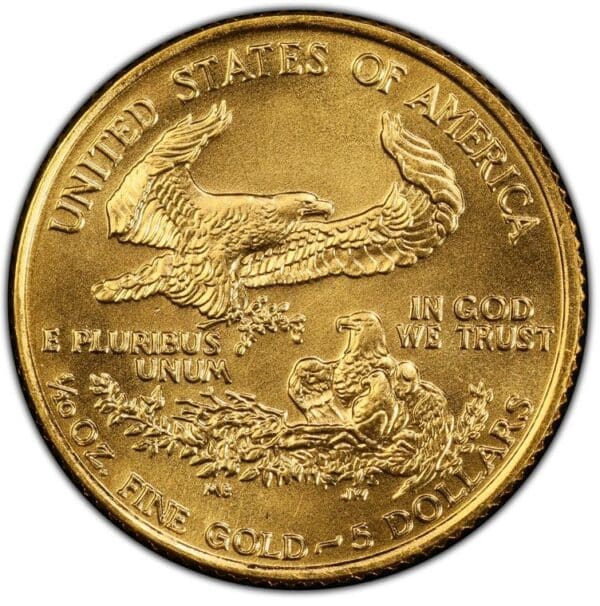 1991 $5 GOLD AMERICAN EAGLE-2