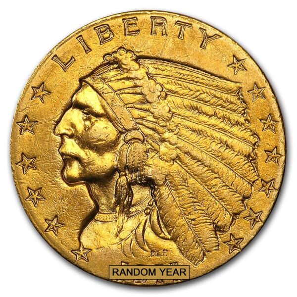 $2.50 INDIAN HEAD GOLD QUARTER EAGLE