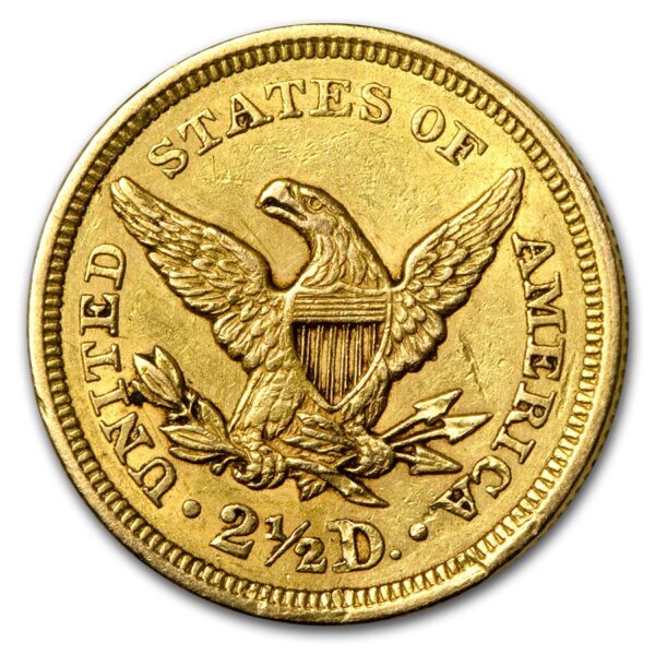 $2.50 LIBERTY HEAD GOLD QUARTER EAGLE-2