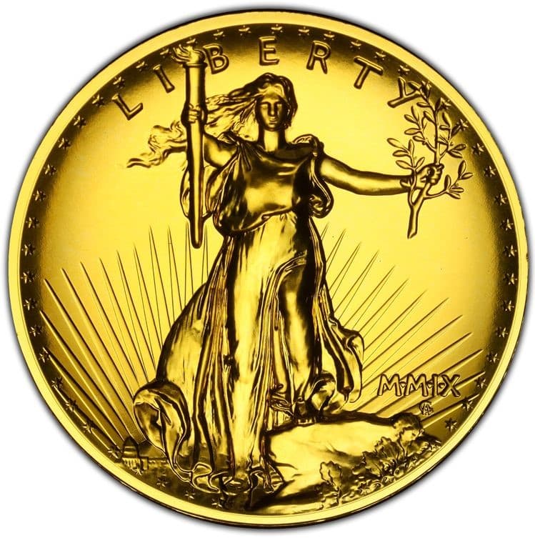 2009 $20 ULTRA HIGH RELIEF Gold