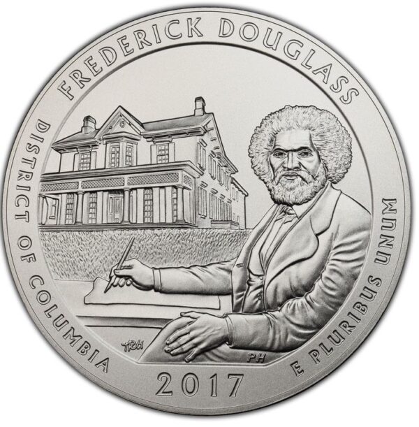 2017 America the Beautiful 5 oz. Silver - Frederick Douglass