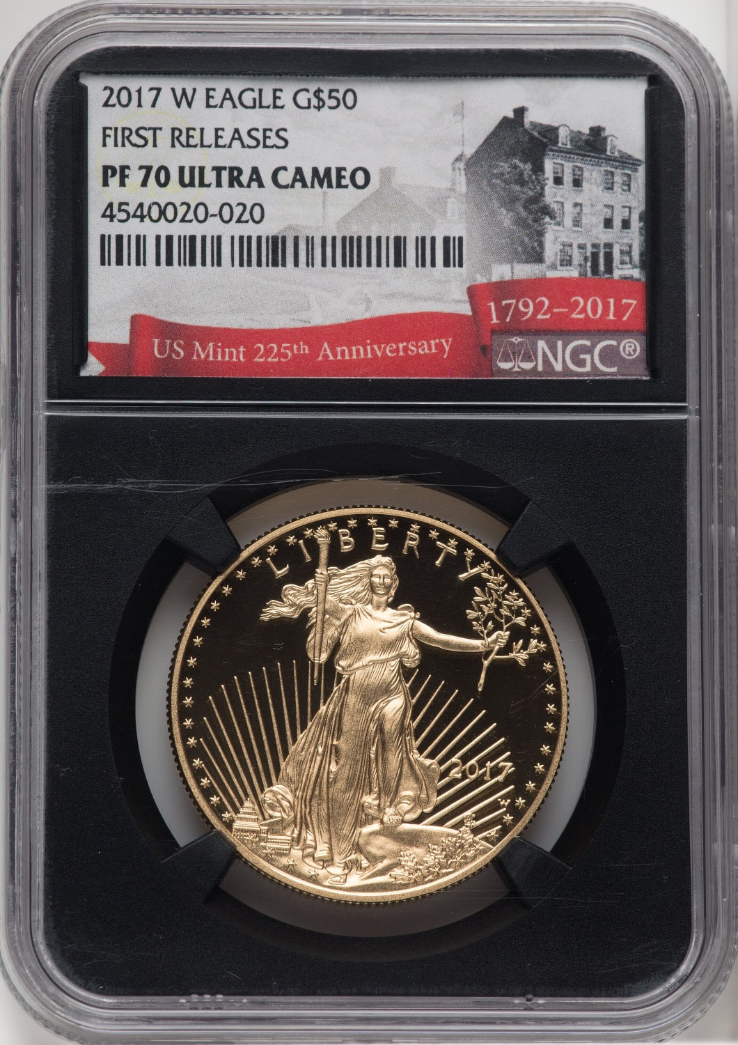 2017-W $50 GOLD AMERICAN EAGLE PROOF NGC PF70