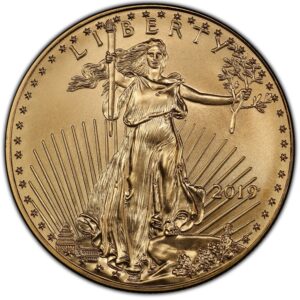 2019 $50 GOLD AMERICAN EAGLE – NGC MS69