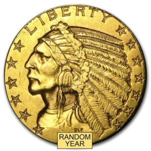 $5 Indian Head Gold Half Eagle